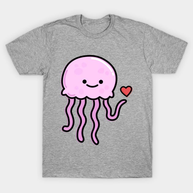 Cute Jellyfish T-Shirt by happyfruitsart